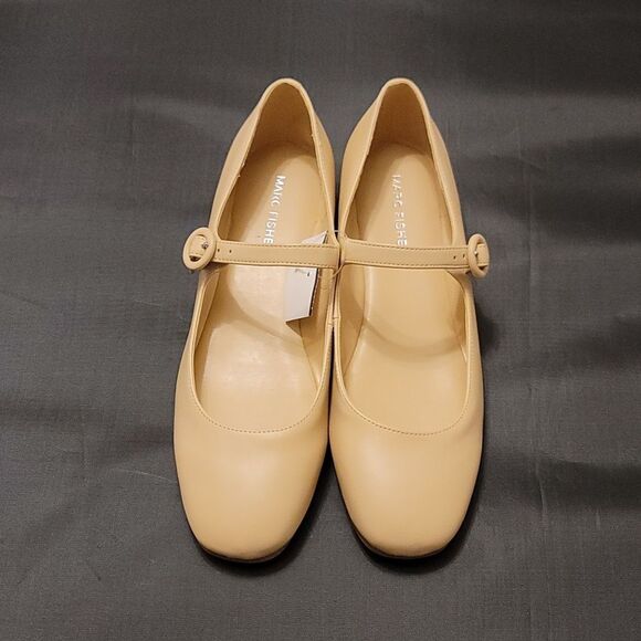 BRAND NEW  MARC MARY JANE CHUNKY LOW  HEEL ROUND TOE ANKLE STRAP FLATS - Picture 2 of 16